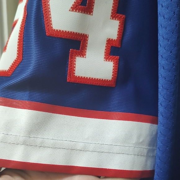 Thurman Thomas Throwback Reebok Blue Jersey with Red and White Accents - Picture 12 of 14